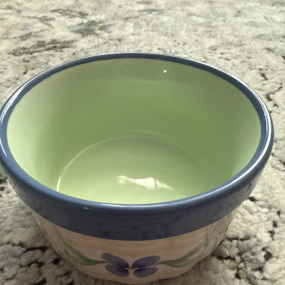 PFALTZGRAFF SUMMER BREEZE  STONEWARE 12 OUNCE DIP BOWL